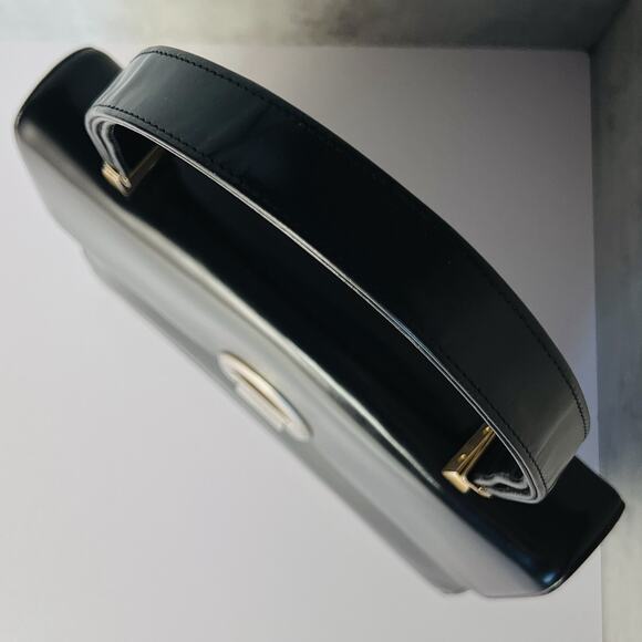 Vintage 1960s Koret Structured Leather Bag Minimalist Collectible Mint Condition - Picture 12 of 16